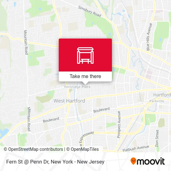 Fern St @ Penn Dr map