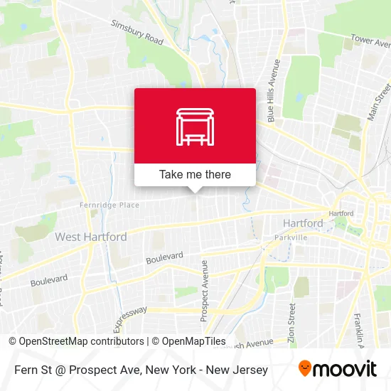 Fern St @ Prospect Ave map