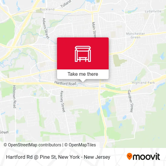 Hartford Rd @ Pine St map