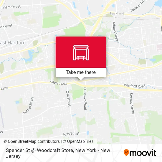 Spencer St @ Woodcraft Store map