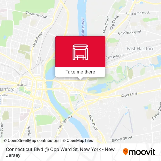 Connecticut Blvd @ Opp Ward St map