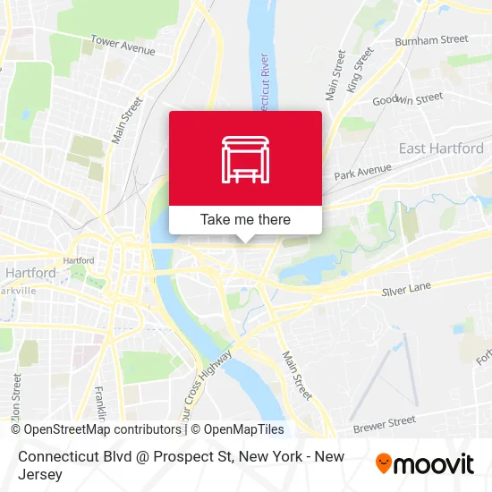 Connecticut Blvd @ Prospect St map