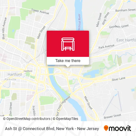 Mapa de Ash St @ Connecticut Blvd