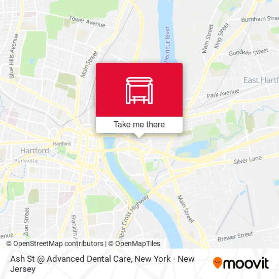 Mapa de Ash St @ Advanced Dental Care