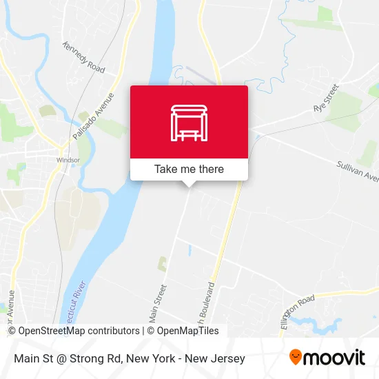 Main St @ Strong Rd map