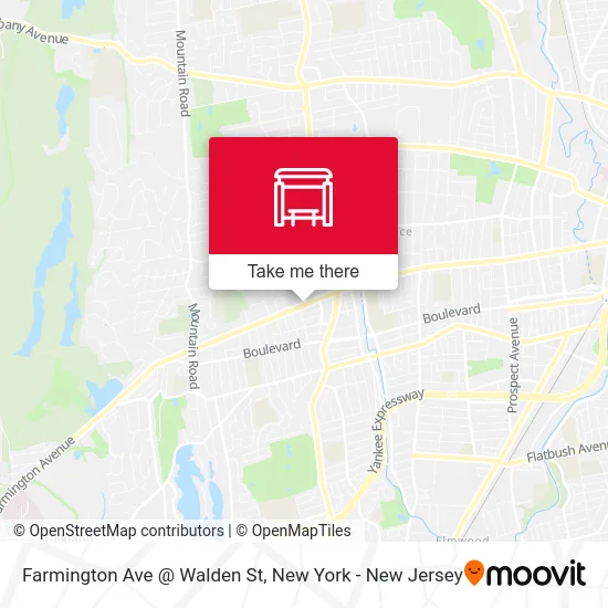 Farmington Ave @ Walden St map