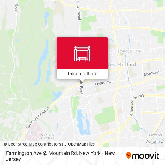 Farmington Ave @ Mountain Rd map
