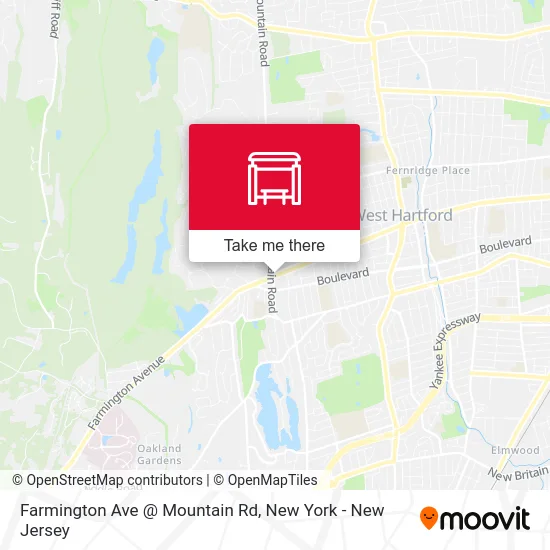 Farmington Ave @ Mountain Rd map
