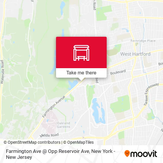 Farmington Ave @ Opp Reservoir Ave map