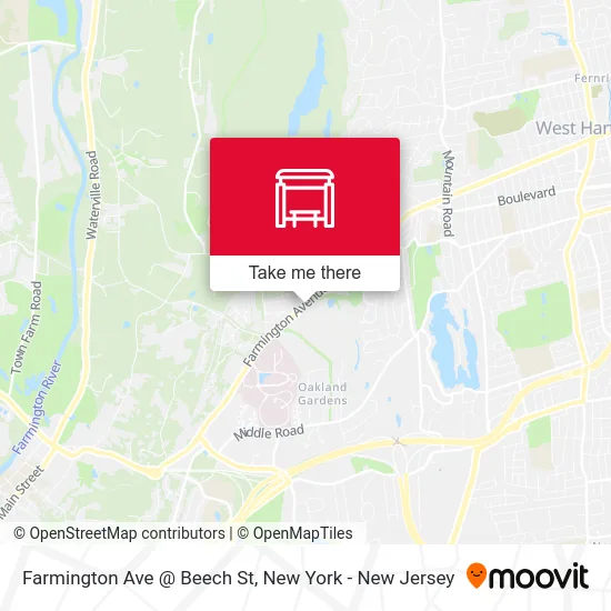 Farmington Ave @ Beech St map
