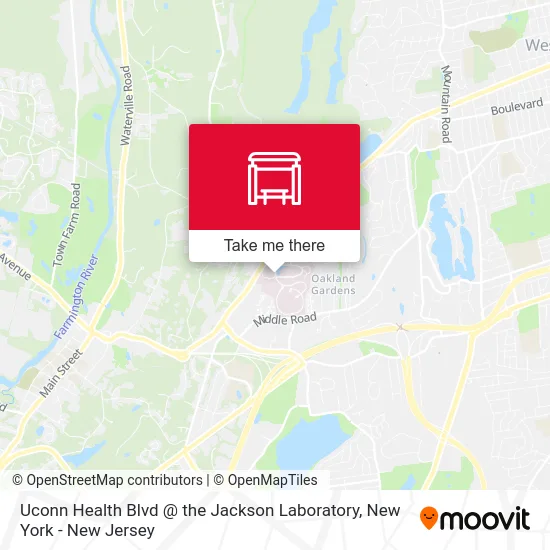 Uconn Health Blvd @ the Jackson Laboratory map