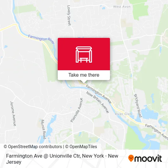 Farmington Ave @ Unionville Ctr map