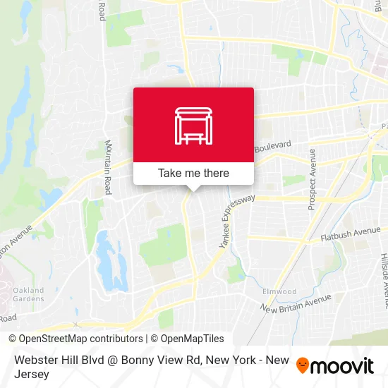 Webster Hill Blvd @ Bonny View Rd map