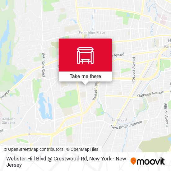 Webster Hill Blvd @ Crestwood Rd map