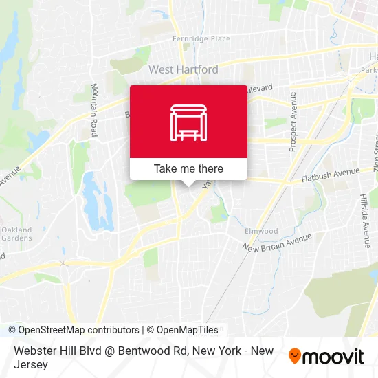 Webster Hill Blvd @ Bentwood Rd map