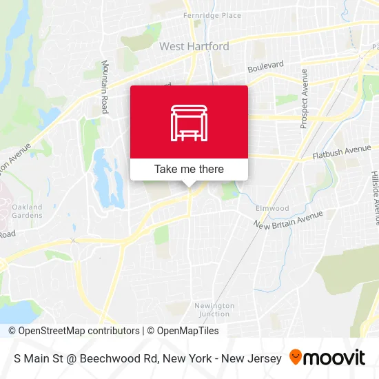 S Main St @ Beechwood Rd map