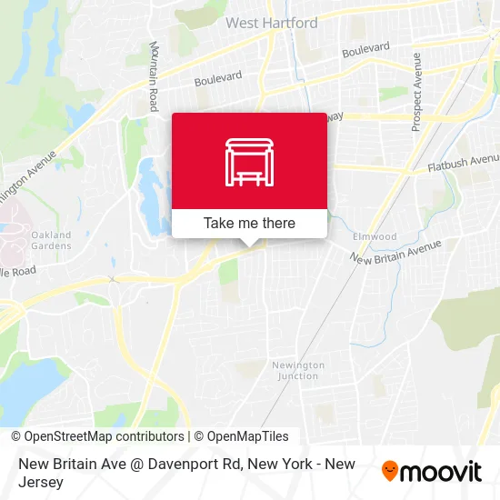 New Britain Ave @ Davenport Rd map