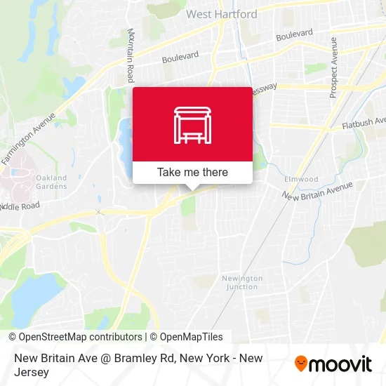 New Britain Ave @ Bramley Rd map
