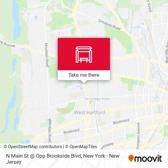 N Main St @ Opp Brookside Blvd map