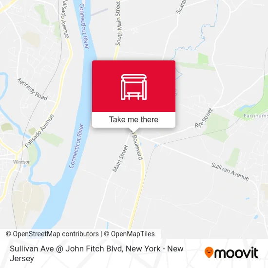 Sullivan Ave @ John Fitch Blvd map