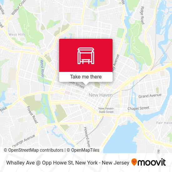 Whalley Ave @ Opp Howe St map