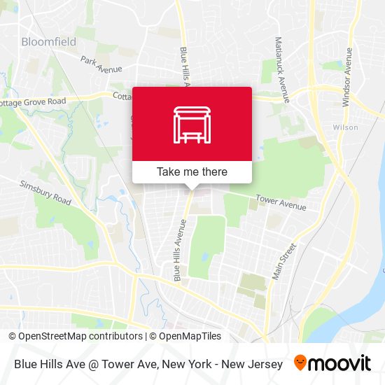 Blue Hills Ave @ Tower Ave map