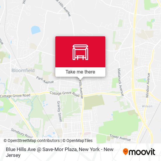 Blue Hills Ave @ Save-Mor Plaza map