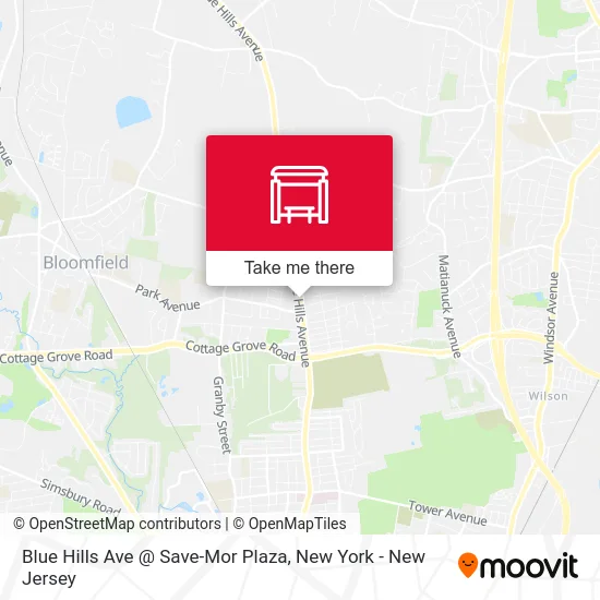 Blue Hills Ave @ Save-Mor Plaza map