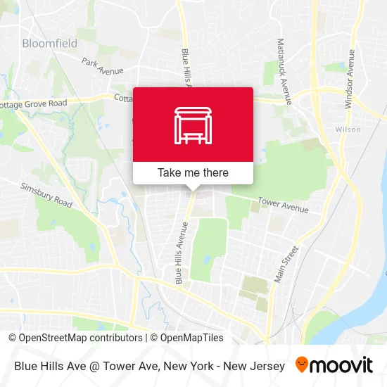 Blue Hills Ave @ Tower Ave map