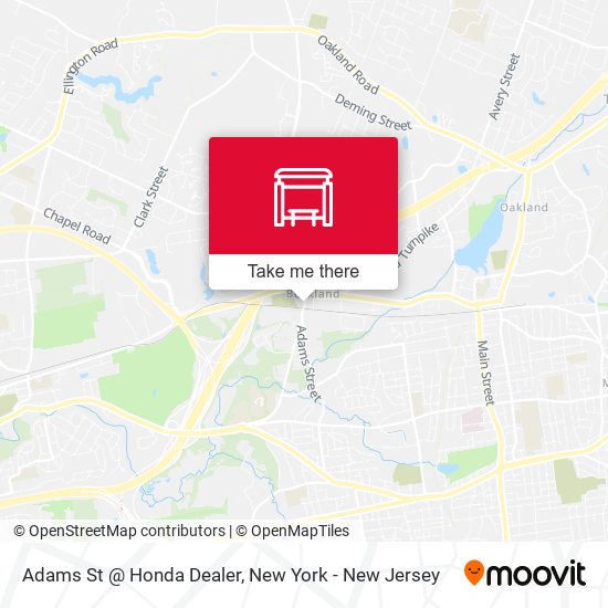 Mapa de Adams St @ Honda Dealer