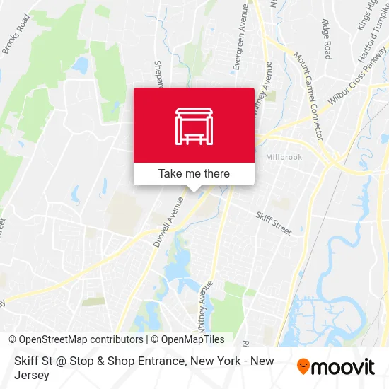 Skiff St @ Stop & Shop Entrance map