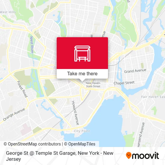 George St @ Temple St Garage map