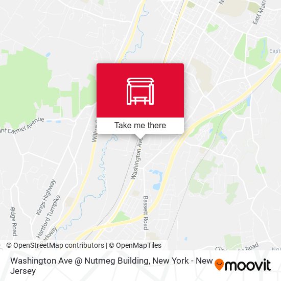 Mapa de Washington Ave @ Nutmeg Building