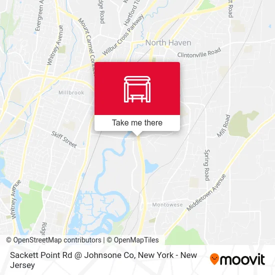 Sackett Point Rd @ Johnsone Co map