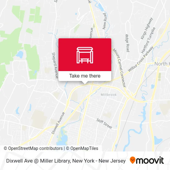 Dixwell Ave @ Miller Library map
