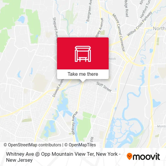 Whitney Ave @ Opp Mountain View Ter map