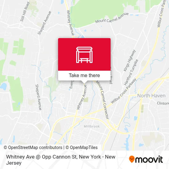 Whitney Ave @ Opp Cannon St map