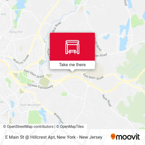 E Main St @ Hillcrest Apt map