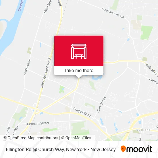 Ellington Rd @ Church Way map