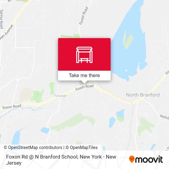Foxon Rd @ N Branford School map