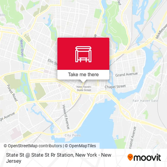 Mapa de State St @ State St Rr Station