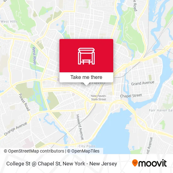 Mapa de College St @ Chapel St