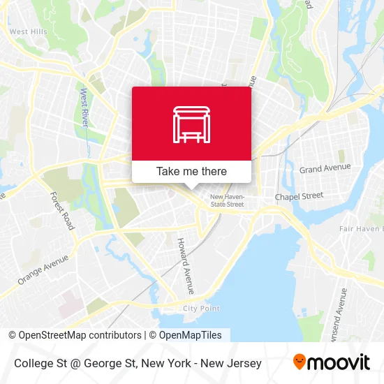 College St @ George St map