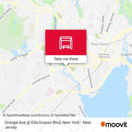 Orange Ave @ Ella Grasso Blvd map