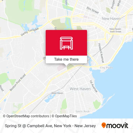 Spring St @ Campbell Ave map