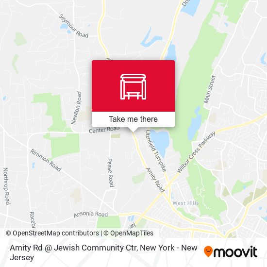Amity Rd @ Jewish Community Ctr map