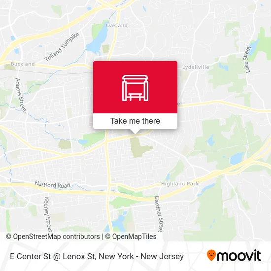 E Center St @ Lenox St map