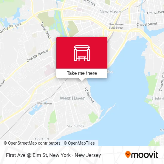 First Ave @ Elm St map