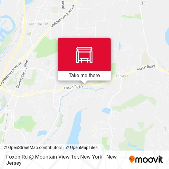 Foxon Rd @ Mountain View Ter map