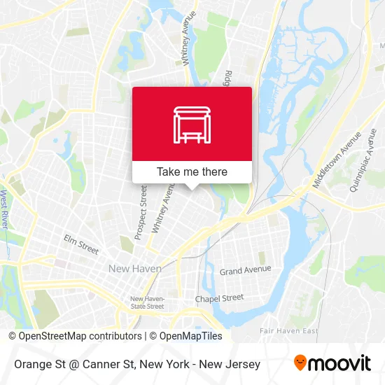 Orange St @ Canner St map